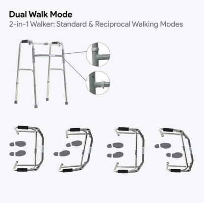 Elvito Dual Action Folding Walker