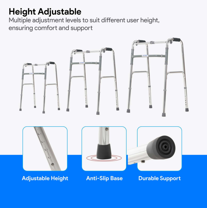 Elvito Dual Action Folding Walker