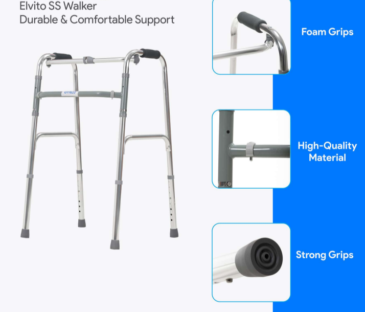 Elvito Dual Action Folding Walker
