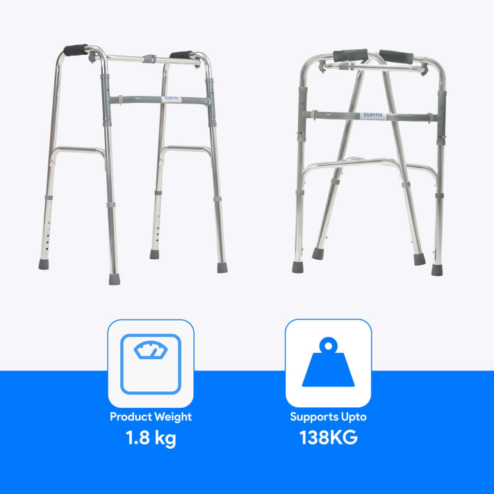 Elvito Dual Action Folding Walker